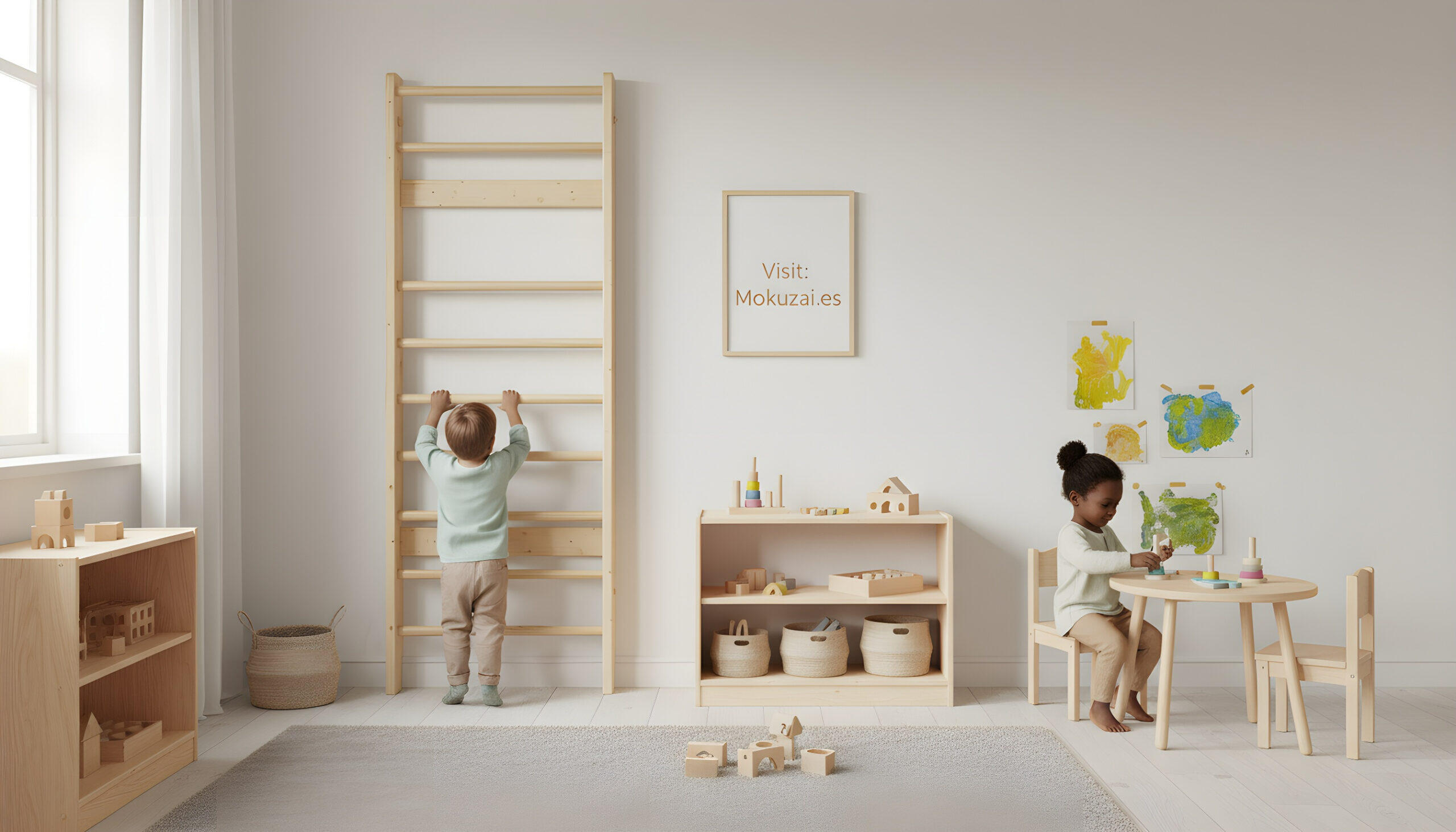 MUEBLE KIDS+ESPALDERA GIMNASIO+UNICA+NATURAL 6/6