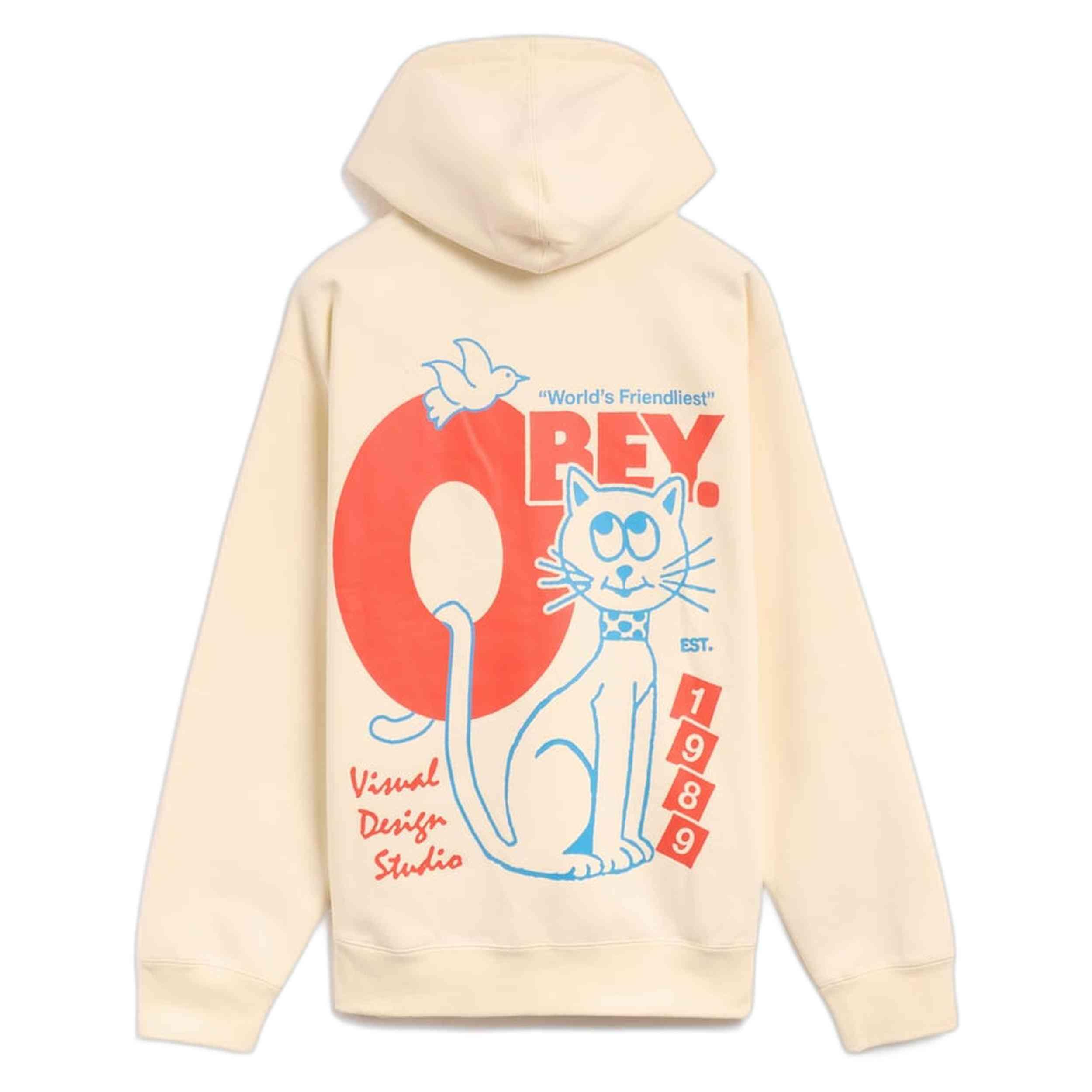 Felpa con cappuccio Obey clothing modello 112843930-UBL per uomini 3/3