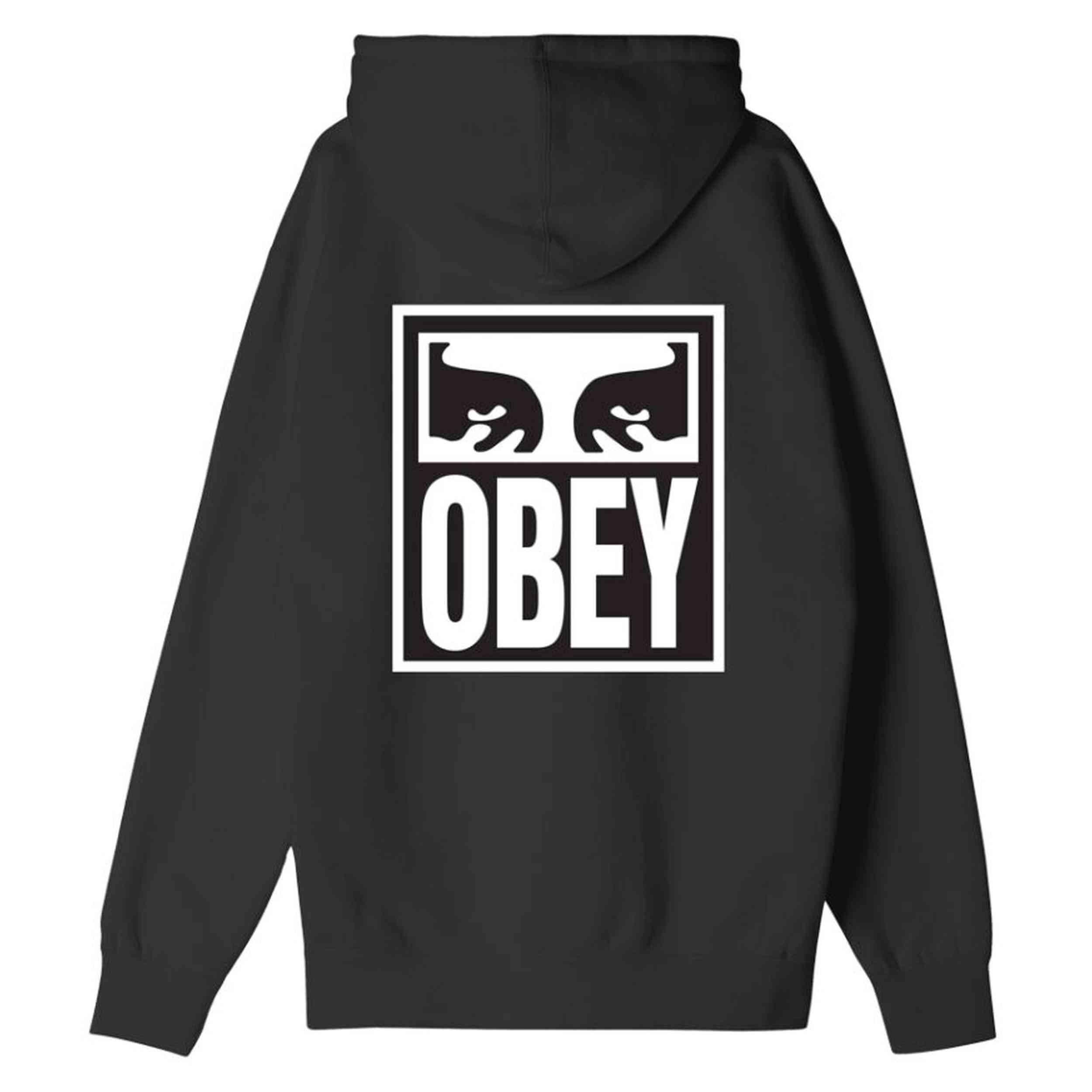 Felpa con cappuccio Obey clothing modello 112843126-BLK per uomini 2/2