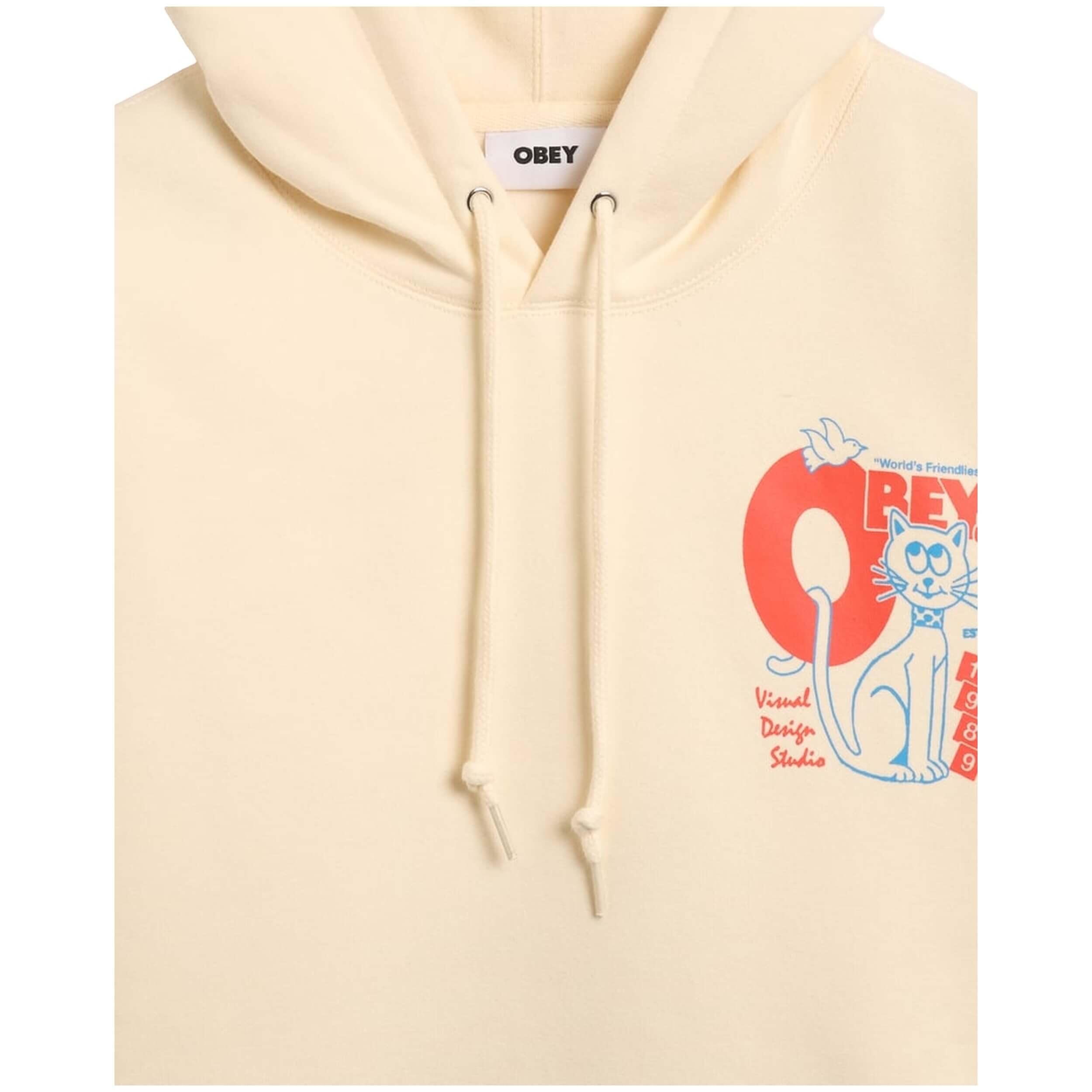 Felpa con cappuccio Obey clothing modello 112843930-UBL per uomini 2/3