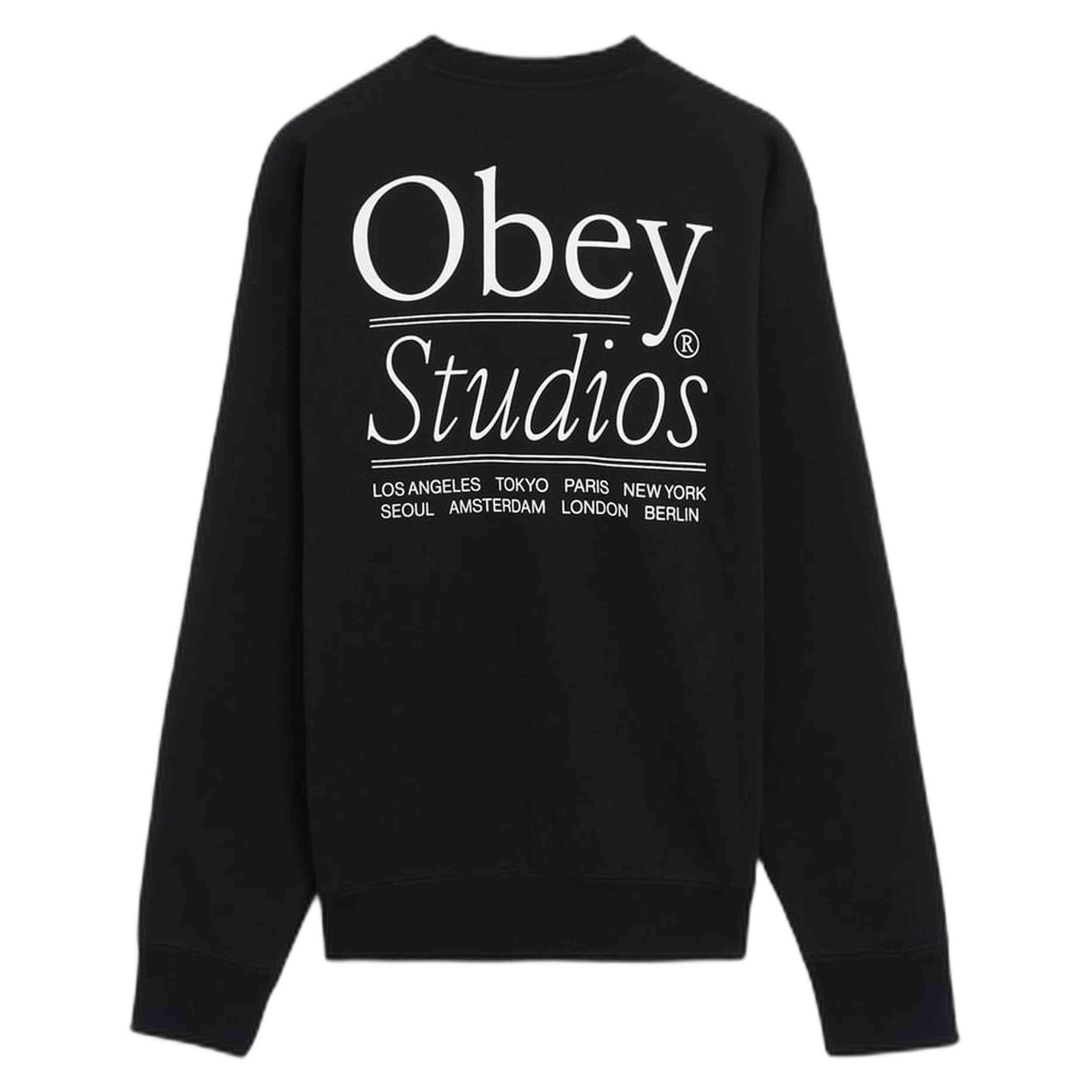 Felpa Obey clothing modello 100580431M-BLK per uomini 3/3