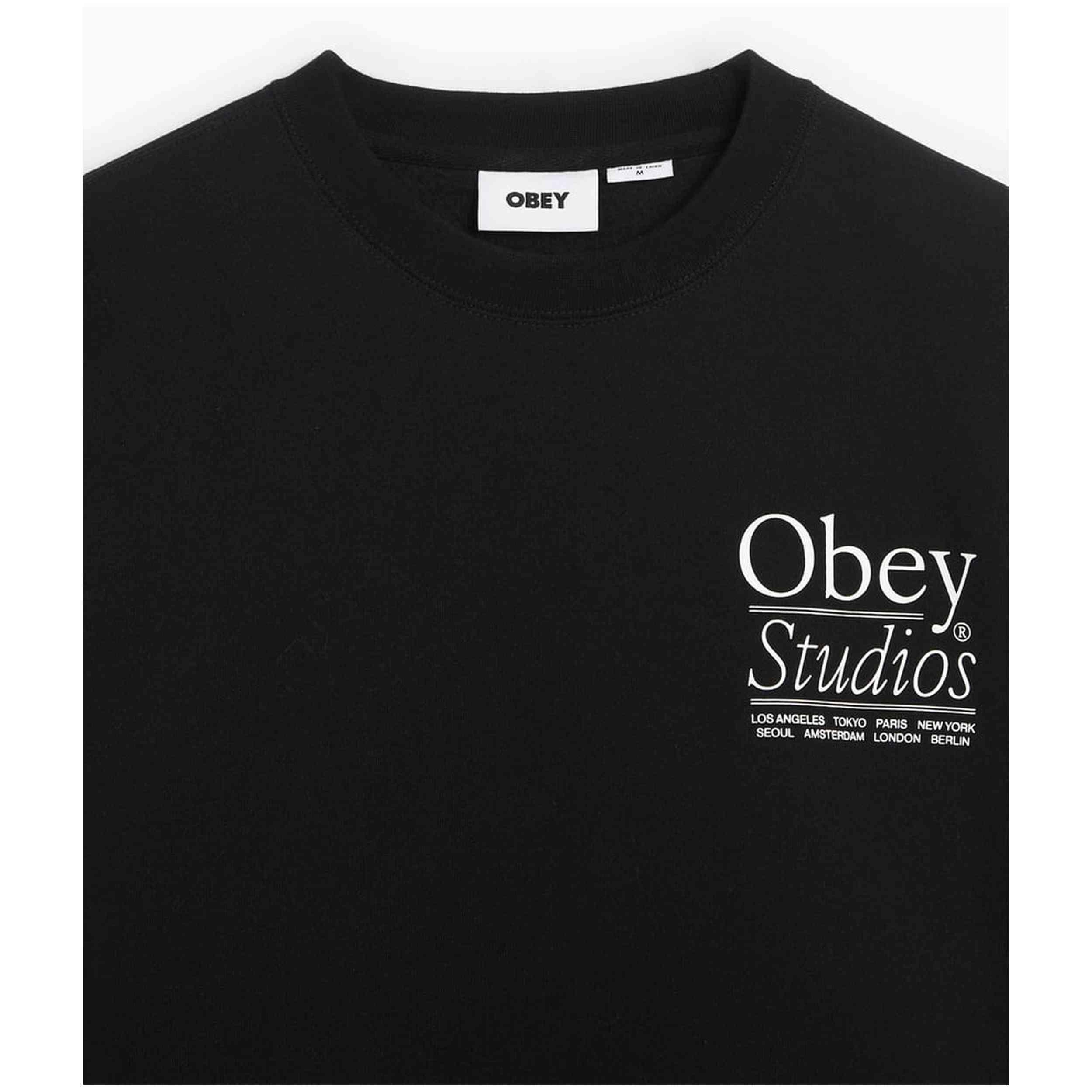 Felpa Obey clothing modello 100580431M-BLK per uomini 2/3