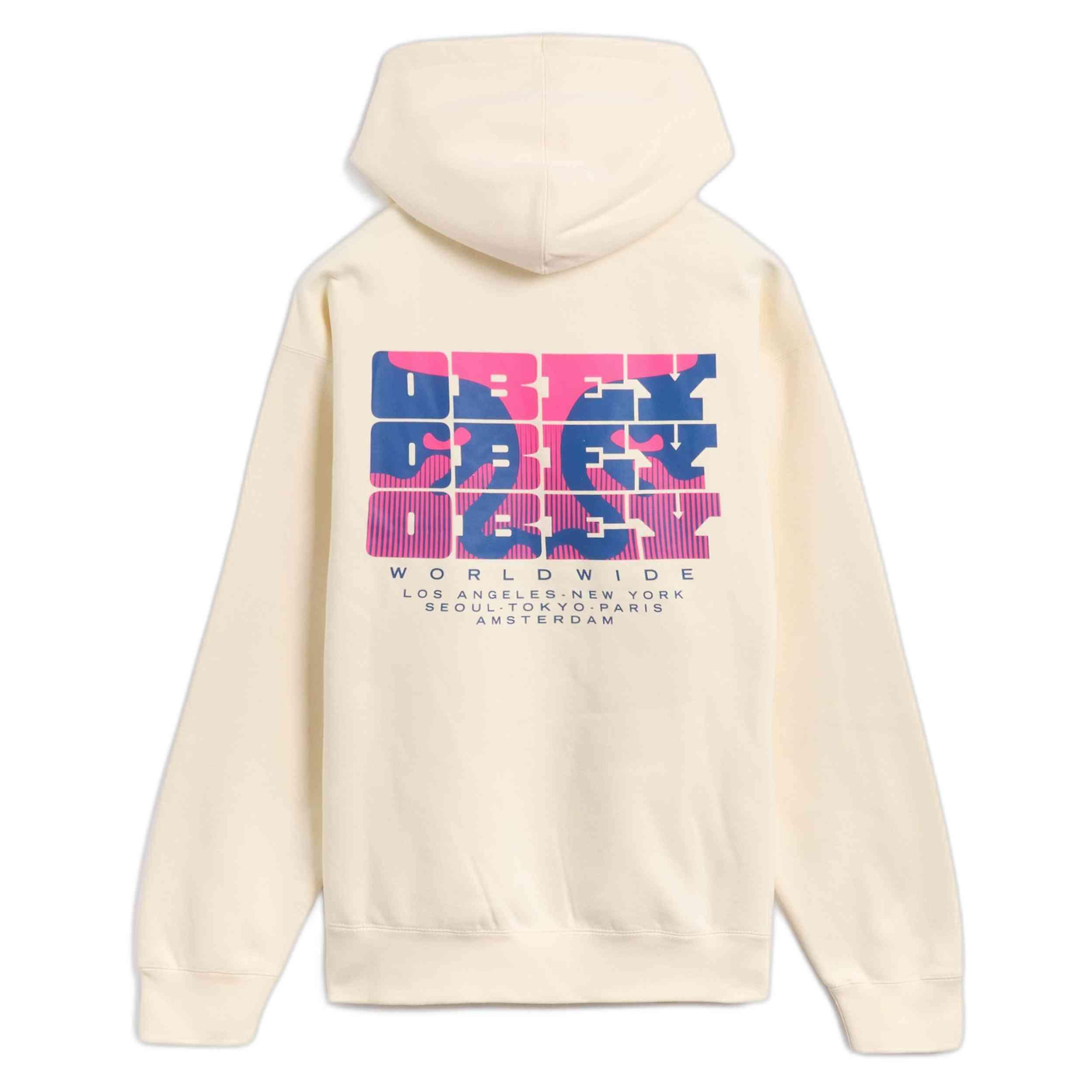 Felpa con cappuccio Obey clothing modello 112843968-UBL per uomini 2/3