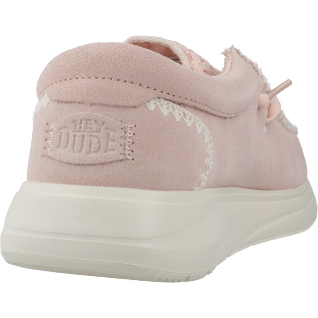 Hey Dude Model Wendy Comf Suede Crochet Kleur Roze 3/5