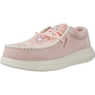 Hey Dude Modello Wendy Comf Suede Crochet Colore Rosa