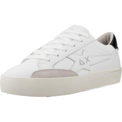 Sneakers sun68 model katy leather kleur wit