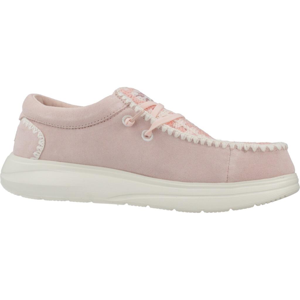 Hey Dude Model Wendy Comf Suede Crochet Kleur Roze 5/5
