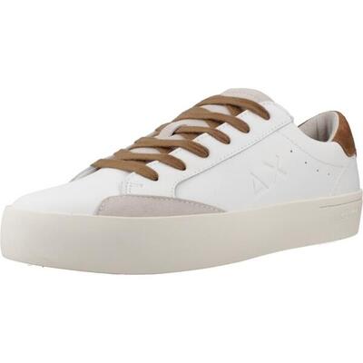 Sneakers sun68 model street leather kleur wit