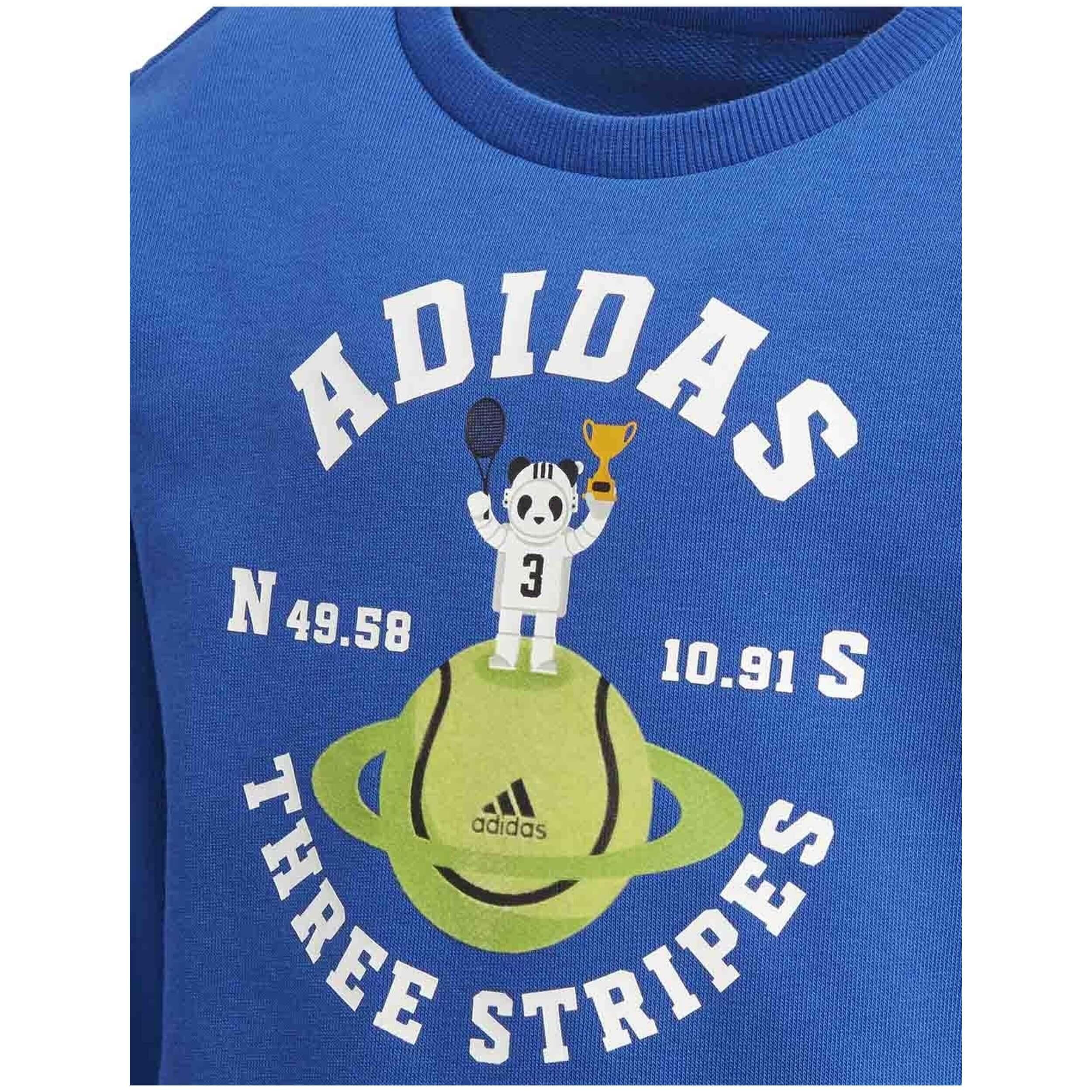 Felpa Adidas modello GG3525 per unisex ragazzi 3/5