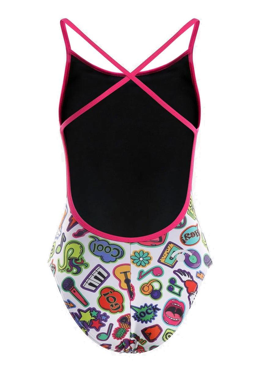Maillot de baño sintético blanco para mujer 5/6