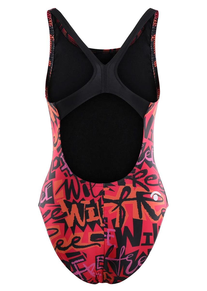 Bañador rosa mate para mujer. natación sintética 5/6