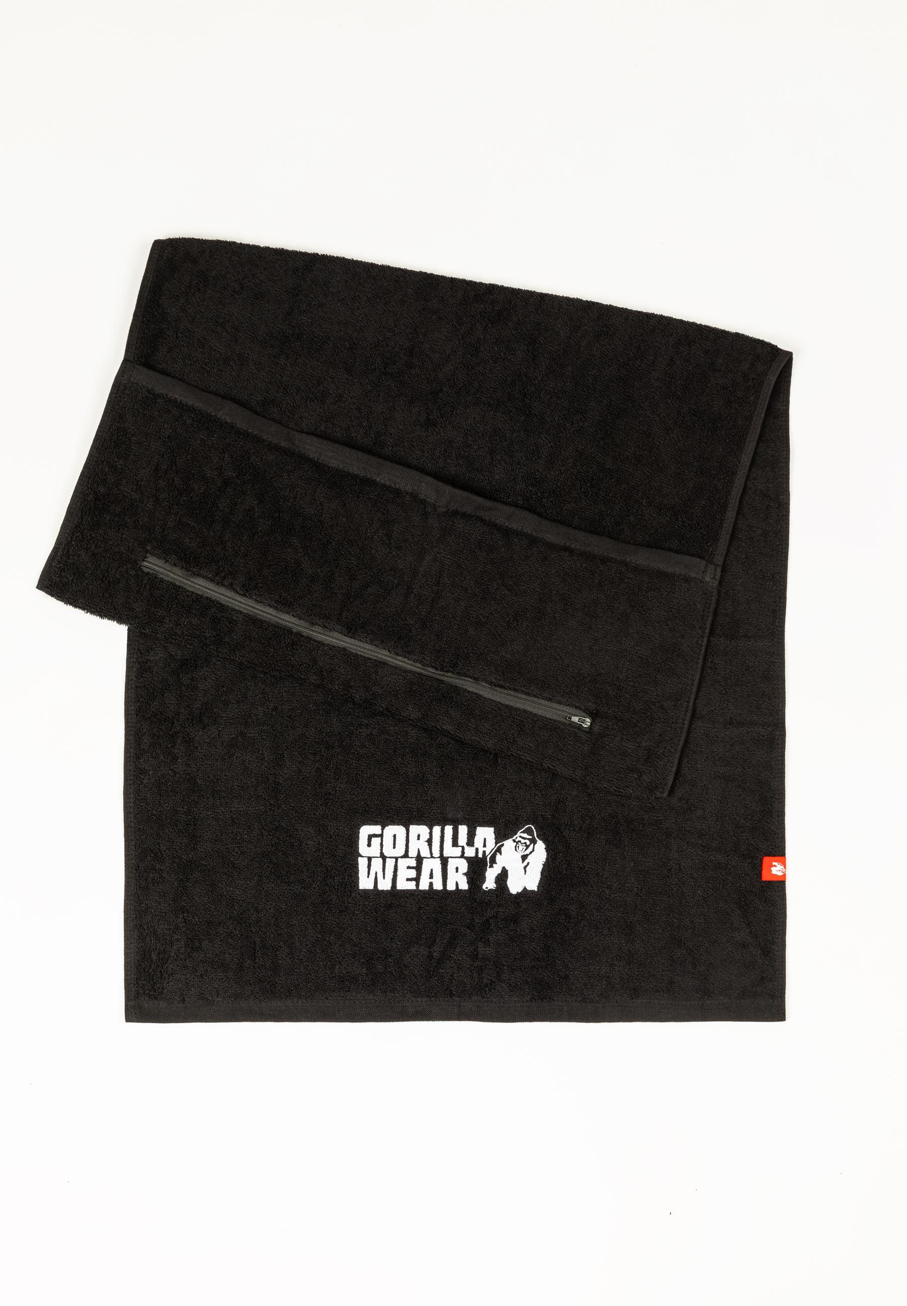 Zip Pocket Gym Serviette - Noir 2/6