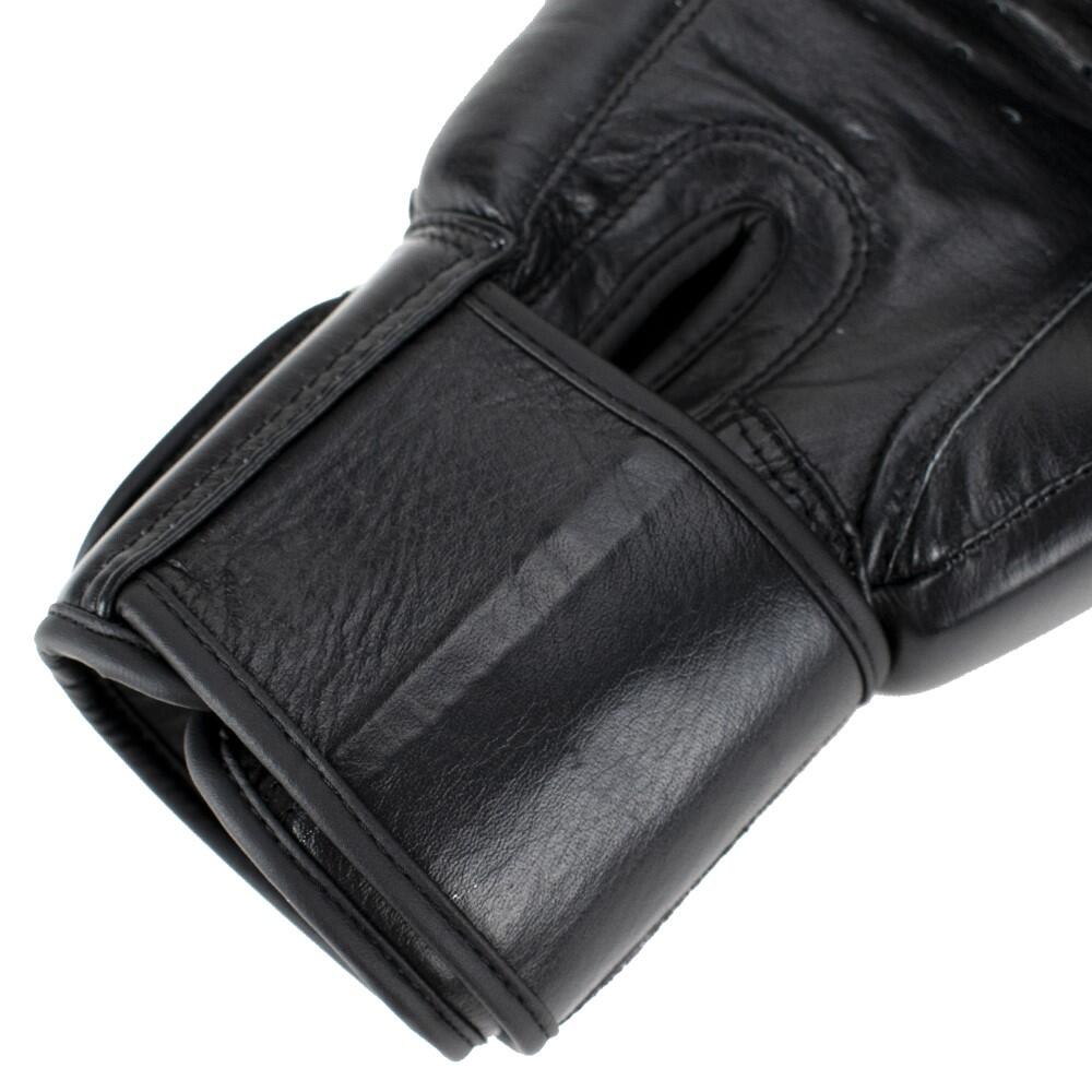 Gants de boxe en cuir - Warrior SE - Noir/Blanc 4/5