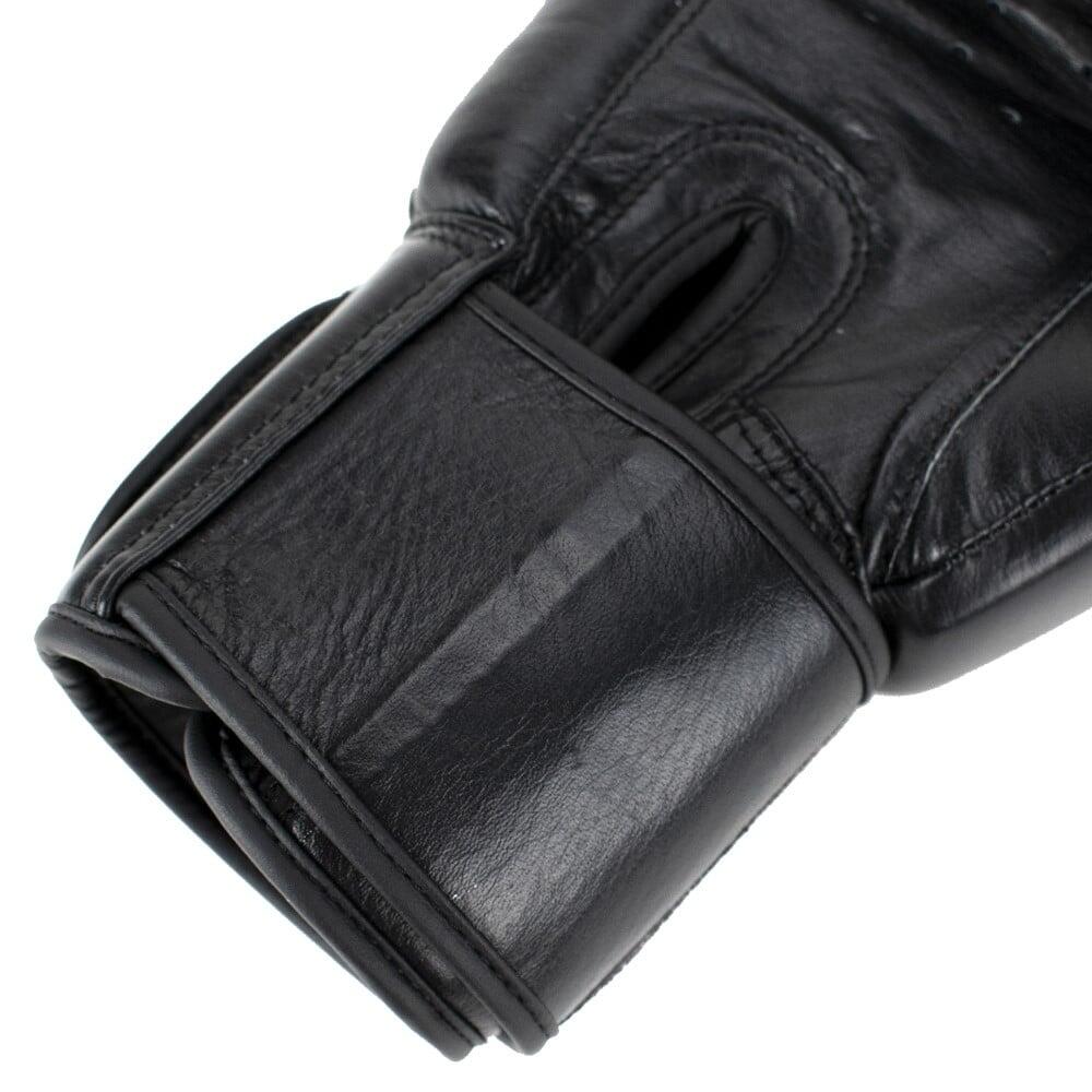 Gants de boxe en cuir - Warrior SE - Noir/Blanc 5/6