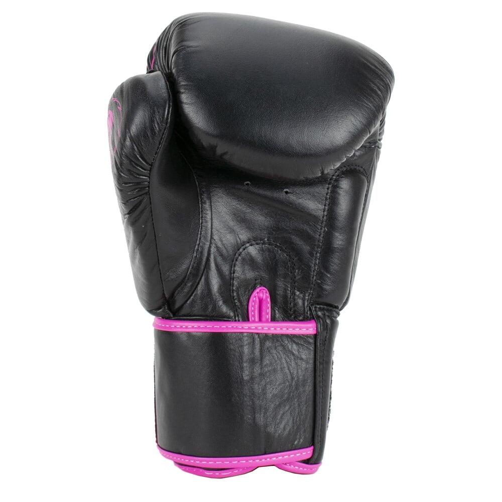 Gants de boxe en cuir - Warrior SE - Noir/Rose 3/6