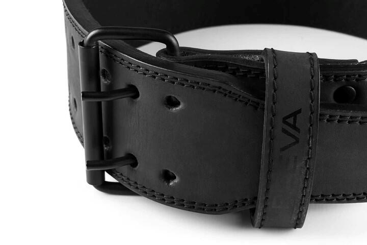 Ceinture de force - Cuir de buffle - Ceinture de musculation - Noir 3/5