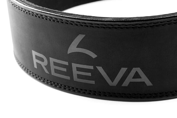 Ceinture de force - Cuir de buffle - Ceinture de musculation - Noir 2/5