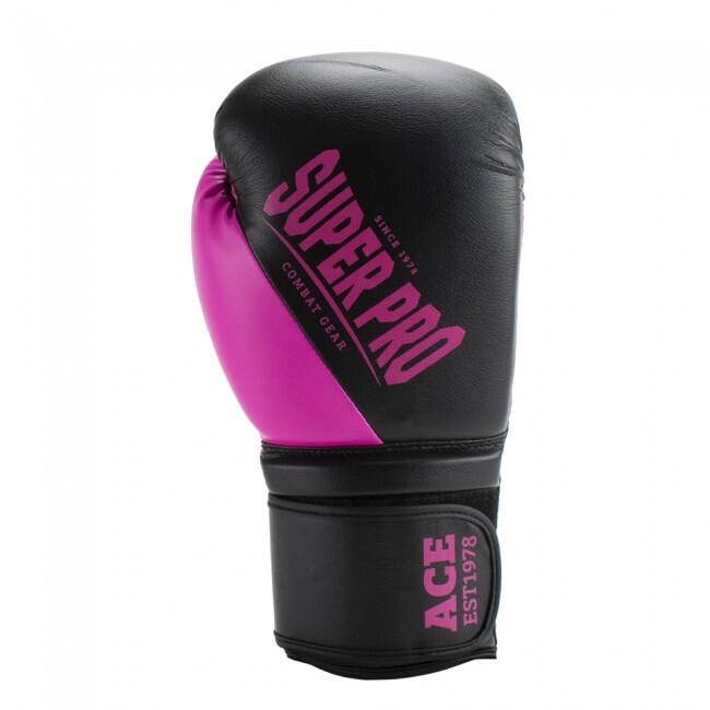 Gants de boxe - Ace - Noir/Rose 2/6
