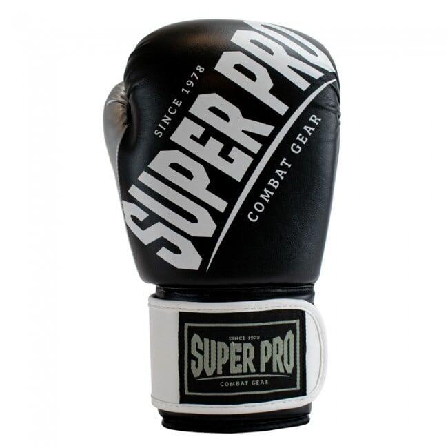 Super Pro Guanti da boxe in pelle Combat Gear Warrior (14 OZ, L
