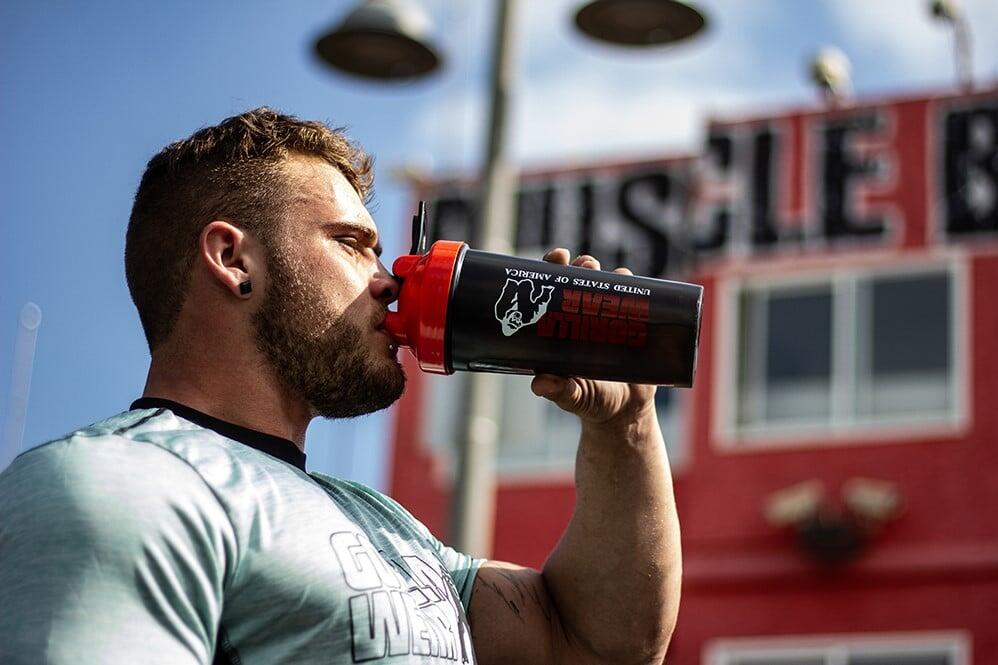 Shaker XXL 1000ML - Nero/Army Verde 4/5