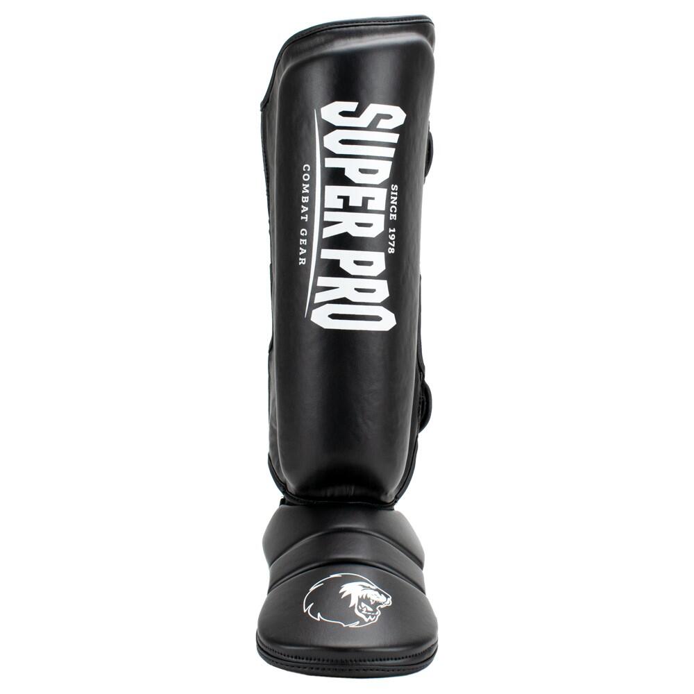 Protège-tibias de kick-boxing - Protector - Noir/Blanc 2/5