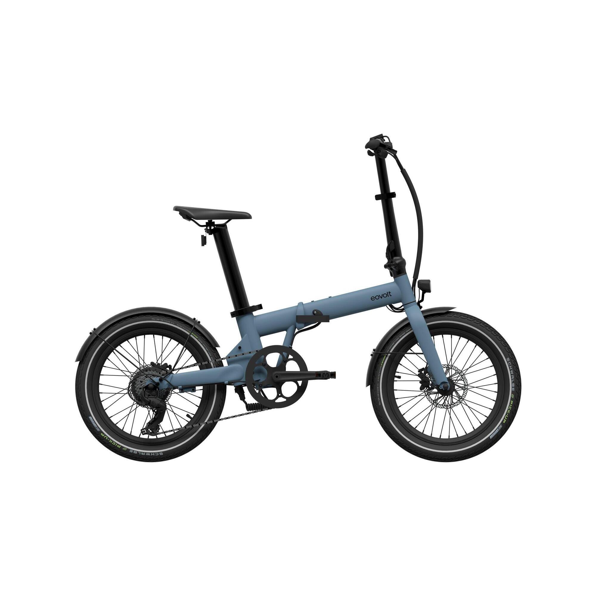 Eovolt - Vélo Pliant Électrique Eovolt Après-midi 20 Origines V3 Bleu - Vélo Pliant - Incolore - Decathlon