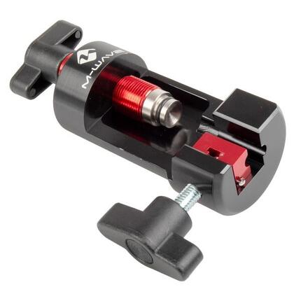 M-Wave Pressfitting-System für hydraulische Bremsleitungen, schwarz/rot.