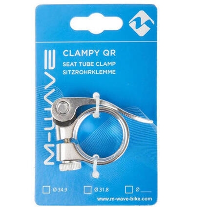 M-Wave obejma sztycy 31,8 mm szybkozamykacz srebrna