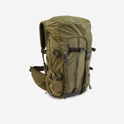 Seconde vie SAC A DOS CHASSE SILENCIEUX MODULABLE 45/90L - BIG GAME VERT