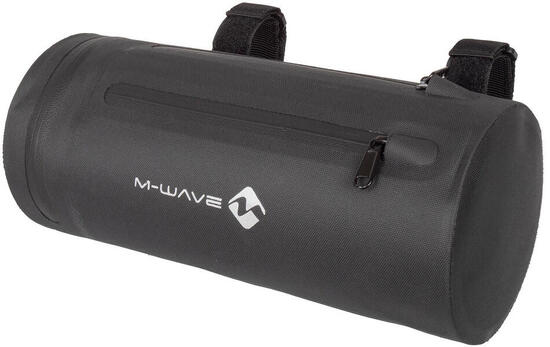 Messingschlager M-WAVE Rough Ride II Front S borsa manubrio 3 L nera.