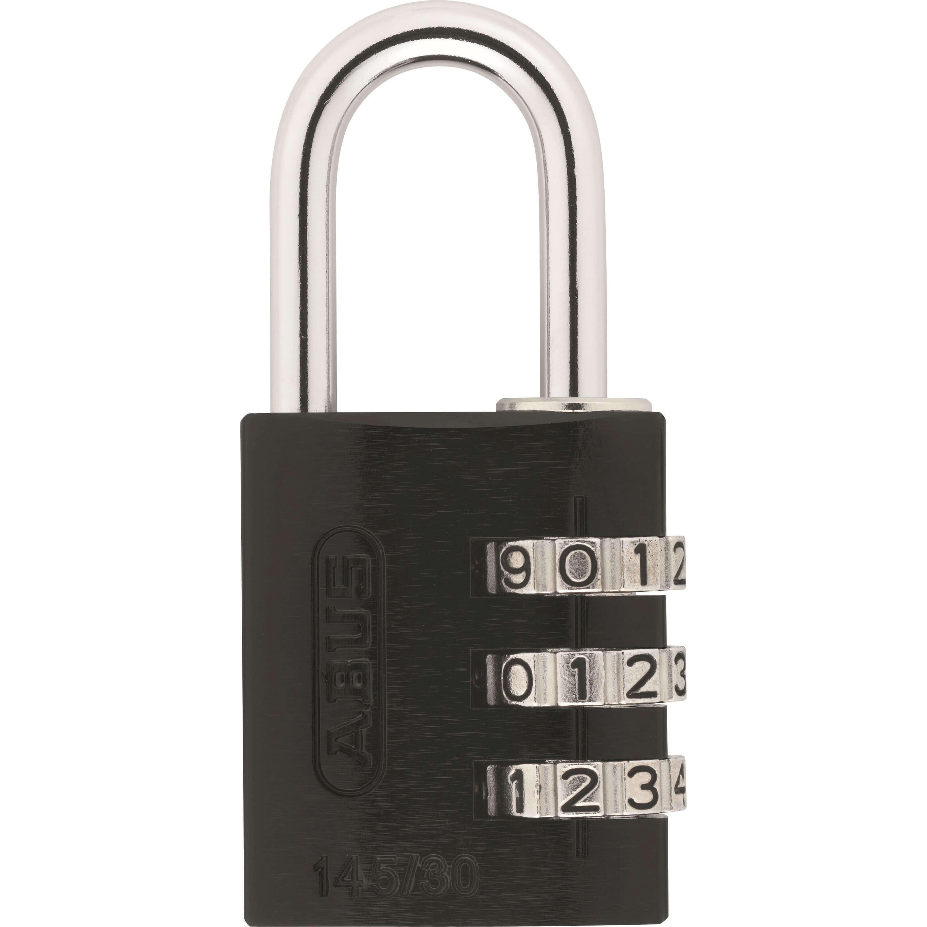 Abus cijfer hangslot 145/30 zwart (6cm) 1/1