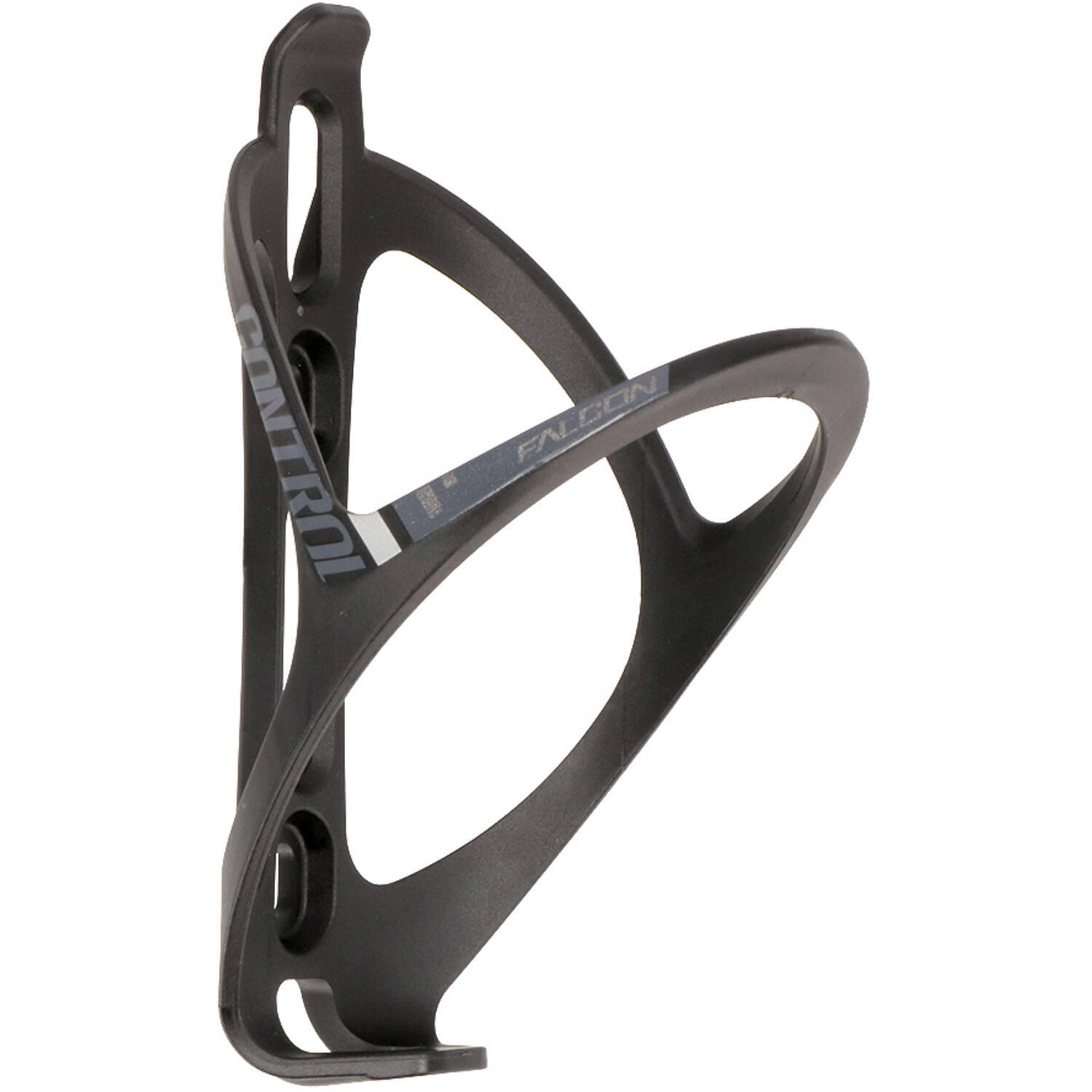 Porta borraccia Controltech Falcon, plastica stampata, 30 g, nero opaco/grigio. 2/4