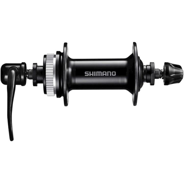 SHIMANO Mozzo anteriore Shimano HB-QC300 100/36 Center Lock, sgancio rapido, nero.