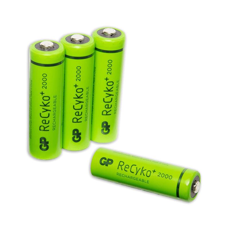 GP Pile ricaricabili GP AA NiMH 2000 mAh, confezione da 4.