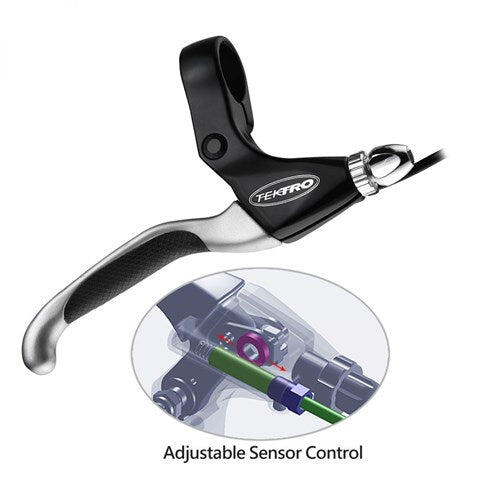 TEKTRO TEKTRO EL550FR-RS Frein Handle Set M Exit Interrupteur SW Satin