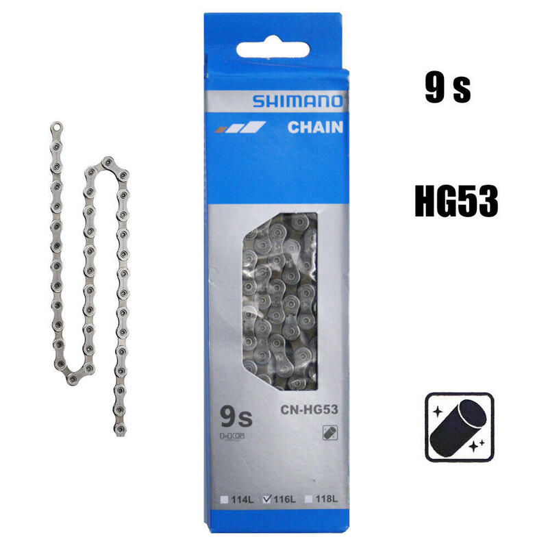 Chaîne Shimano CN-HG53 9V 116 maillons (20 unités