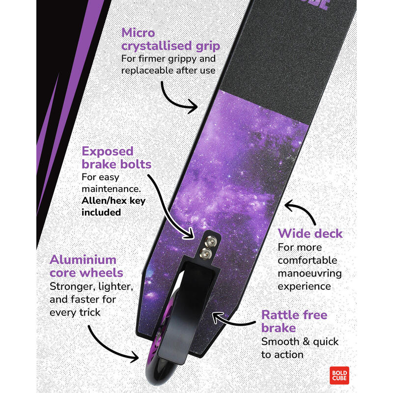 BOLDCUBE Deluxe trükkroller - lila