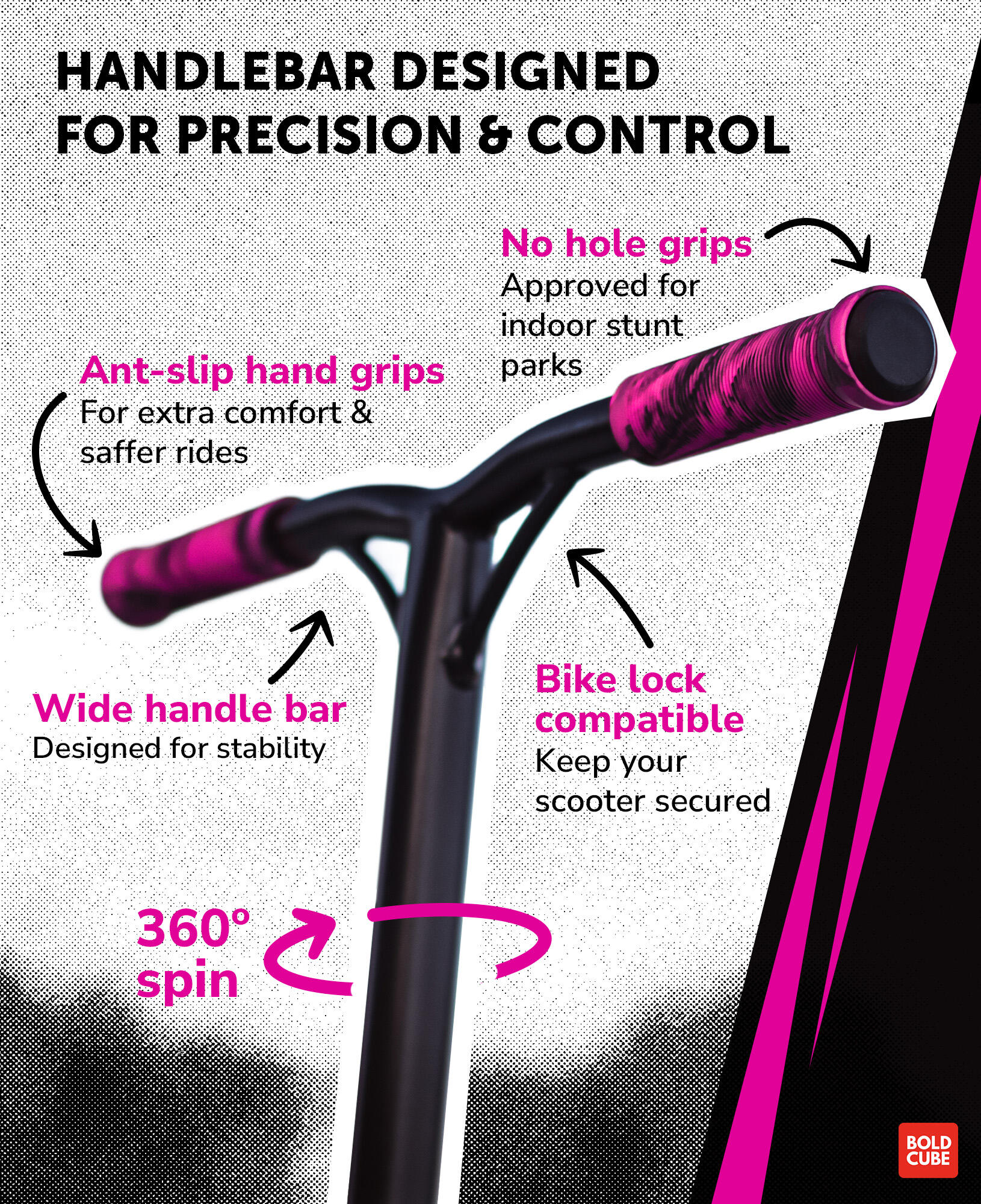 Trottinette / Trottinette de figure Deluxe, rose 4/7