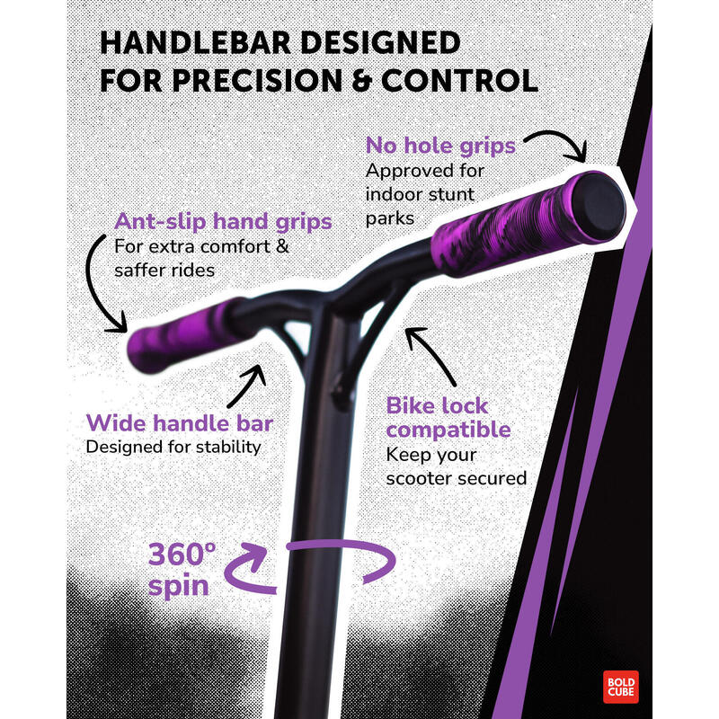 BOLDCUBE Deluxe trükkroller - lila