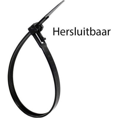 Selco zak kabelbinder open/sluitb 250x7.5