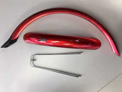 Eurofender Schutzblech-Set 20 Zoll, 58 mm, PVC, rot.
