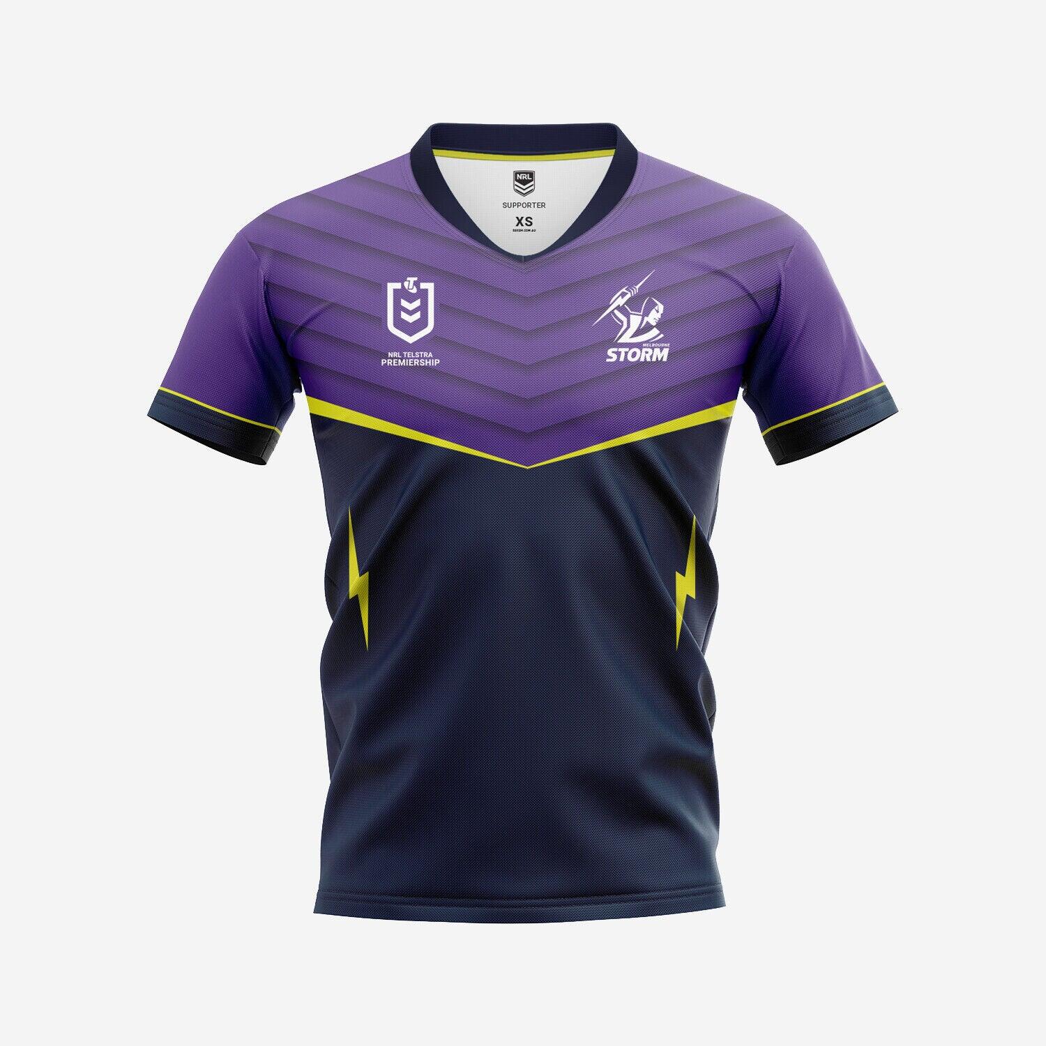 NRL Supporter Jersey - Melbourne Storm - Youth - Kids - TOP LINES