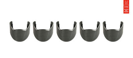 Eurofender spatlap 46 mm, rubber, set van 5, zwart.