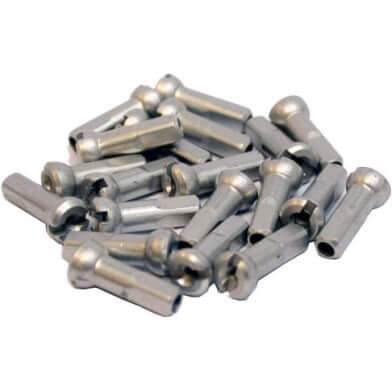 Sapim Polyax nippli per raggi 14×14 mm in alluminio 100 pezzi.