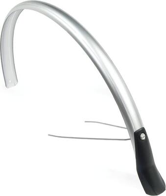 Parafango posteriore Batavus Eurofender Snello 46 mm - 28 pollici argento.