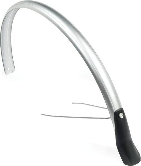 Parafango posteriore Batavus Eurofender Snello 46 mm - 28 pollici argento.