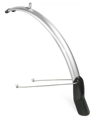 Parafango anteriore Eurofender Snello 28" x 46 mm - smoke/titanium.