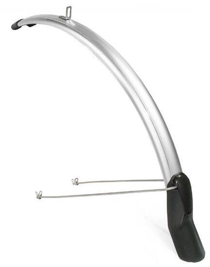 Parafango anteriore Eurofender Snello 28" x 46 mm - smoke/titanium.