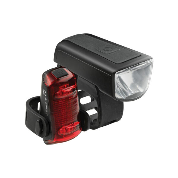 Jeu d'éclairage vélo avant arrière Axa Dwn 30 Dwn Led Usb-C 3/6