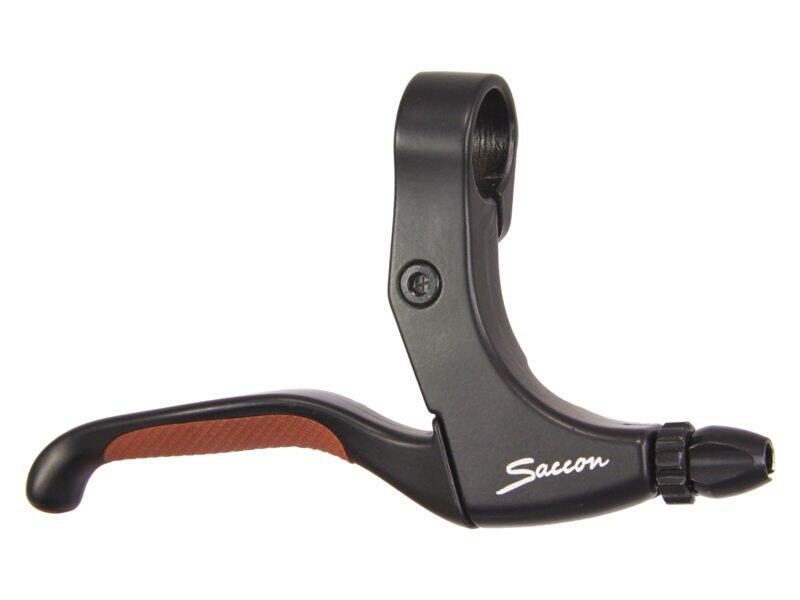 VWP Set leve freno VWP Saccon, alluminio 22.2mm 10cm nero/marrone.